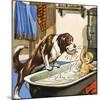 Nana Baths Michael, Illustration from 'Peter Pan' by J.M. Barrie-Nadir Quinto-Mounted Giclee Print
