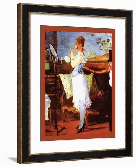 Nana-Edouard Manet-Framed Art Print