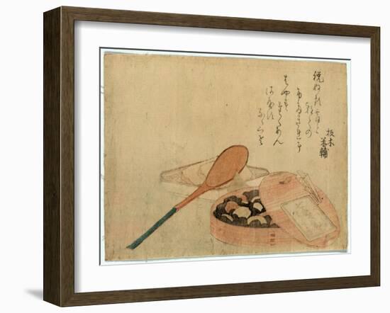 Nanairo Zazenmame-Katsushika Hokusai-Framed Giclee Print