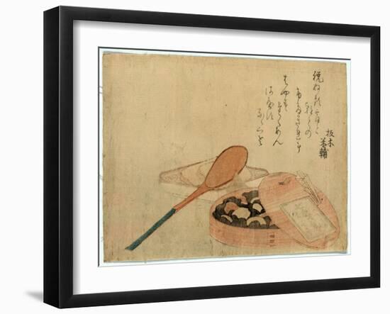 Nanairo Zazenmame-Katsushika Hokusai-Framed Giclee Print