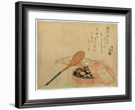 Nanairo Zazenmame-Katsushika Hokusai-Framed Giclee Print