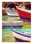 Fishing Boats in Marsala-Nancie King Mertz-Mounted Art Print