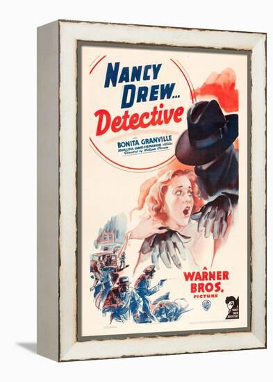 Nancy Drew: Detective, Bonita Granville on poster art, 1938-null-Framed Stretched Canvas