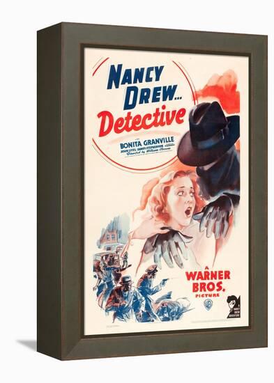 Nancy Drew: Detective, Bonita Granville on poster art, 1938-null-Framed Stretched Canvas