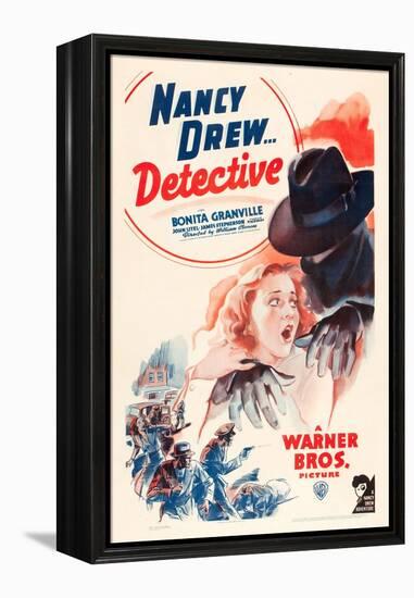 Nancy Drew: Detective, Bonita Granville on poster art, 1938-null-Framed Stretched Canvas