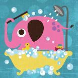 Elephant in Bathtub-Nancy Lee-Art Print