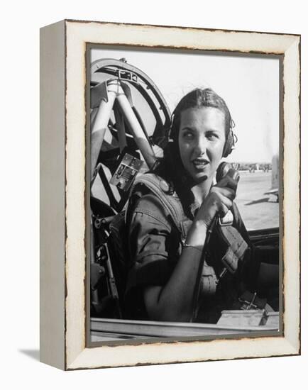 Nancy Nesbit, Pilot Trainee in Women's Flying Training Detachment-Peter Stackpole-Framed Premier Image Canvas