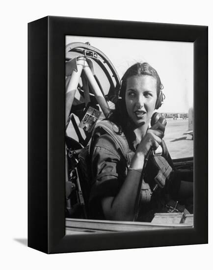 Nancy Nesbit, Pilot Trainee in Women's Flying Training Detachment-Peter Stackpole-Framed Premier Image Canvas
