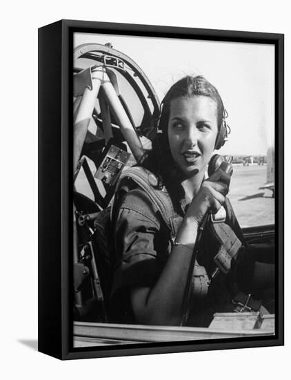 Nancy Nesbit, Pilot Trainee in Women's Flying Training Detachment-Peter Stackpole-Framed Premier Image Canvas