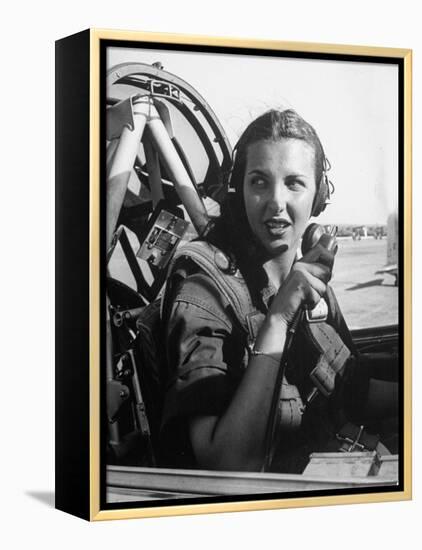 Nancy Nesbit, Pilot Trainee in Women's Flying Training Detachment-Peter Stackpole-Framed Premier Image Canvas