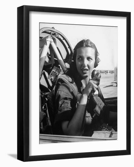 Nancy Nesbit, Pilot Trainee in Women's Flying Training Detachment-Peter Stackpole-Framed Photographic Print