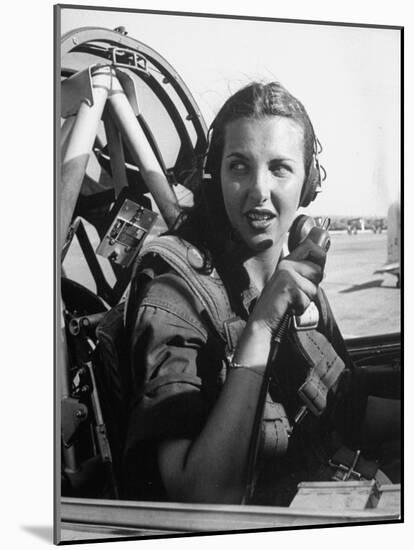Nancy Nesbit, Pilot Trainee in Women's Flying Training Detachment-Peter Stackpole-Mounted Photographic Print