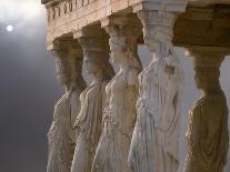 Caryatid from the Classical Era Adjacent to the Parthenon at the Acropolis, Athens, Greece-Nancy Noble Gardner-Photographic Print