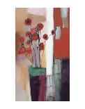 Mood in Red-Nancy Ortenstone-Stretched Canvas