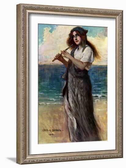 Nancy Price (1880-197), English Actress, as 'Pallas Athene' in Ulysses, 1902-Charles A Buchel-Framed Giclee Print