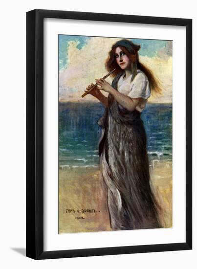 Nancy Price (1880-197), English Actress, as 'Pallas Athene' in Ulysses, 1902-Charles A Buchel-Framed Giclee Print