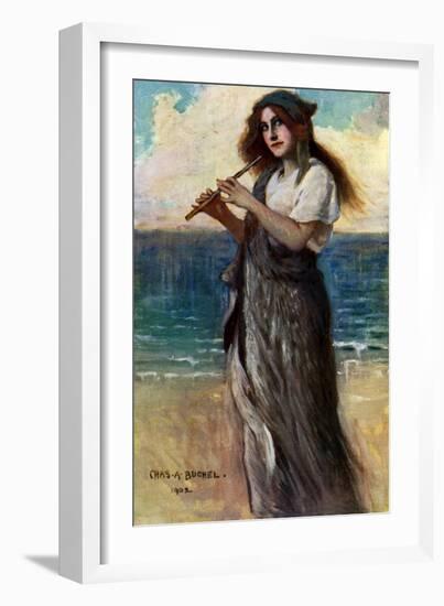 Nancy Price (1880-197), English Actress, as 'Pallas Athene' in Ulysses, 1902-Charles A Buchel-Framed Giclee Print