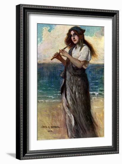 Nancy Price (1880-197), English Actress, as 'Pallas Athene' in Ulysses, 1902-Charles A Buchel-Framed Giclee Print