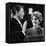 Nancy Reagan Proudly Watches as Her Husband Ronald Reagan Takes the Oath of Office-null-Framed Premier Image Canvas