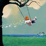 Jumping With Kangaroo-Nancy Tillman-Art Print