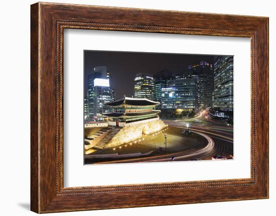 Nandaemun South Gate at Night, Seoul, South Korea, Asia-Christian-Framed Photographic Print