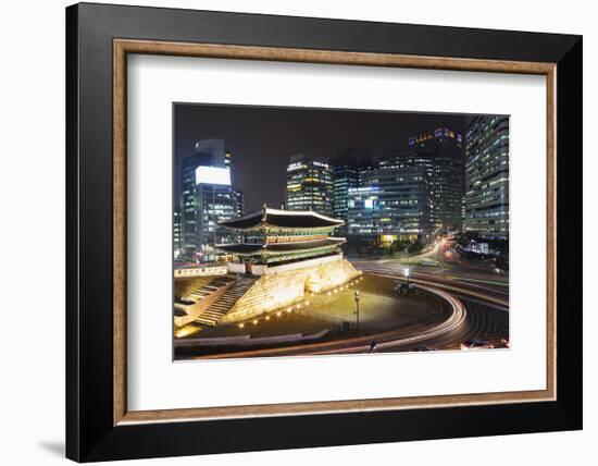 Nandaemun South Gate at Night, Seoul, South Korea, Asia-Christian-Framed Photographic Print