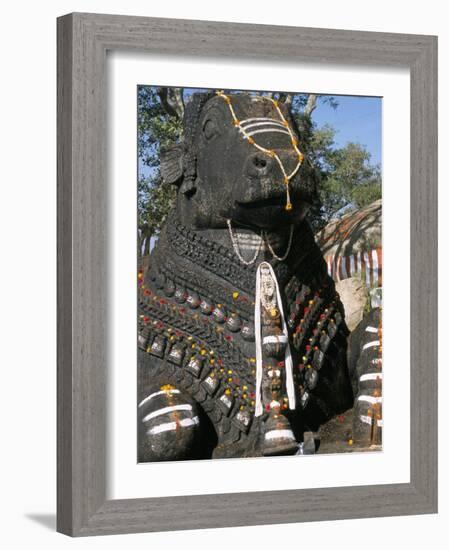 Nandi Bull Statue, Chamundi Hills, Karnataka, India-Occidor Ltd-Framed Photographic Print