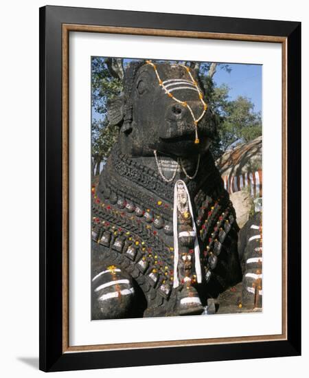 Nandi Bull Statue, Chamundi Hills, Karnataka, India-Occidor Ltd-Framed Photographic Print