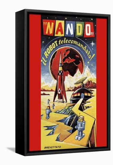 Nando - Il Robot a Telecomando-null-Framed Stretched Canvas