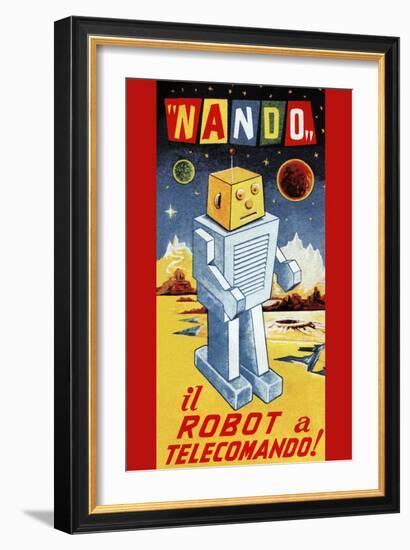 Nando - Il Robot a Telecomando-null-Framed Art Print