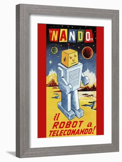 Nando - Il Robot a Telecomando-null-Framed Art Print