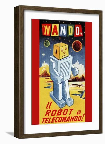 Nando - Il Robot a Telecomando-null-Framed Art Print