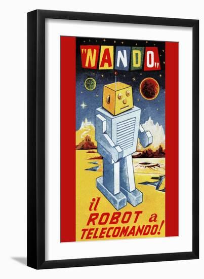 Nando - Il Robot a Telecomando-null-Framed Art Print