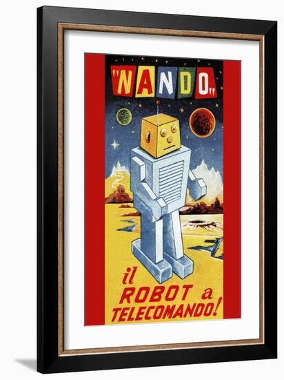 Nando - Il Robot a Telecomando-null-Framed Art Print