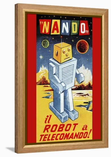 Nando - Il Robot a Telecomando-null-Framed Stretched Canvas