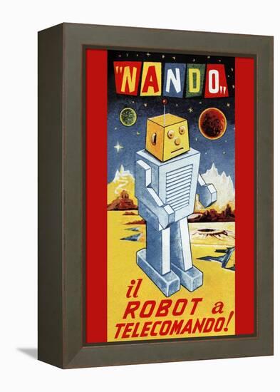 Nando - Il Robot a Telecomando-null-Framed Stretched Canvas