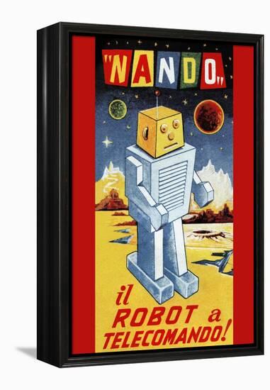 Nando - Il Robot a Telecomando-null-Framed Stretched Canvas