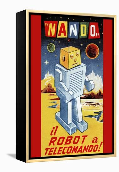 Nando - Il Robot a Telecomando-null-Framed Stretched Canvas