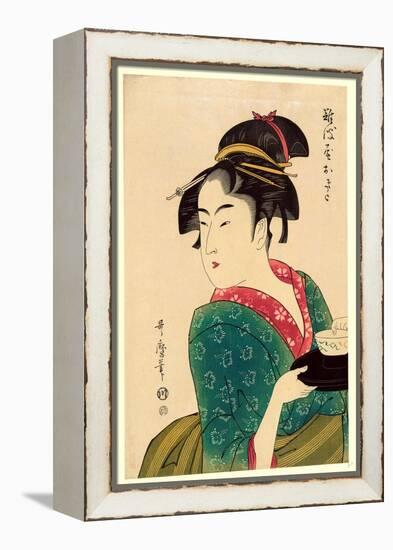 Naniwaya Okita-Kitagawa Utamaro-Framed Premier Image Canvas