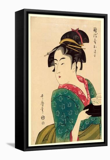 Naniwaya Okita-Kitagawa Utamaro-Framed Premier Image Canvas