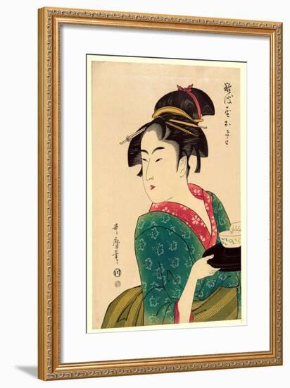 Naniwaya Okita-Kitagawa Utamaro-Framed Giclee Print