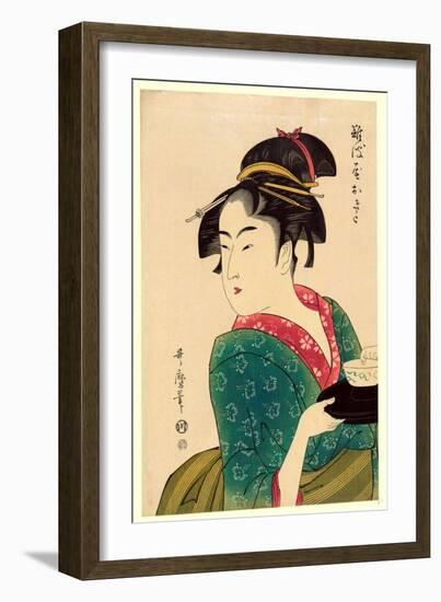 Naniwaya Okita-Kitagawa Utamaro-Framed Giclee Print