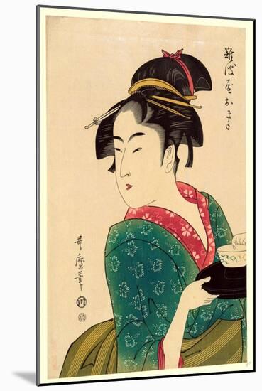 Naniwaya Okita-Kitagawa Utamaro-Mounted Giclee Print