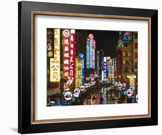 Nanjing Road, Shanghai, China-Charles Bowman-Framed Photographic Print