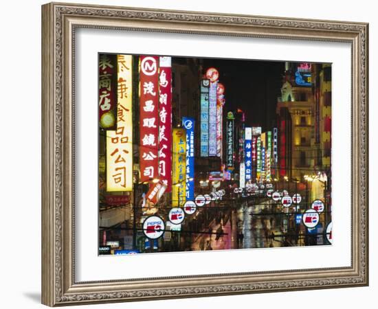 Nanjing Road, Shanghai, China-Charles Bowman-Framed Photographic Print