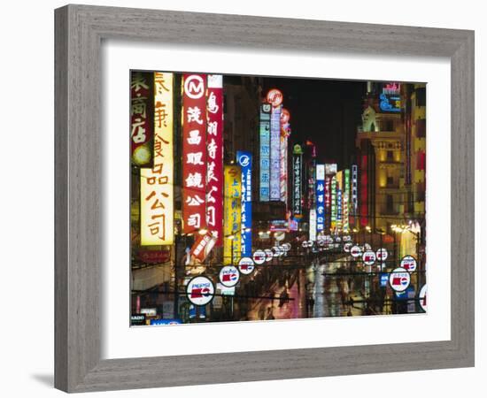 Nanjing Road, Shanghai, China-Charles Bowman-Framed Photographic Print