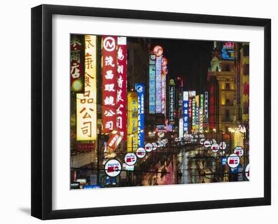 Nanjing Road, Shanghai, China-Charles Bowman-Framed Photographic Print