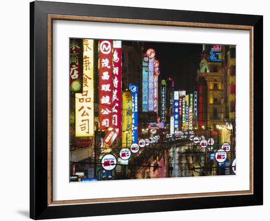 Nanjing Road, Shanghai, China-Charles Bowman-Framed Photographic Print