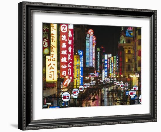 Nanjing Road, Shanghai, China-Charles Bowman-Framed Photographic Print