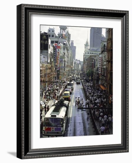 Nanjing Road, Shanghai, China-Tony Waltham-Framed Photographic Print